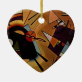 Kandinsky Black Violet Keramisch Ornament (Voorkant)