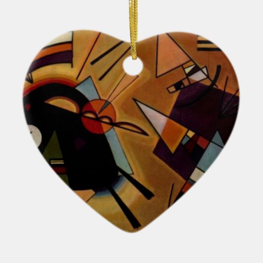 Kandinsky Black Violet Keramisch Ornament (Voorkant)