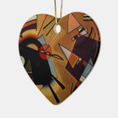 Kandinsky Black Violet Keramisch Ornament (Links)