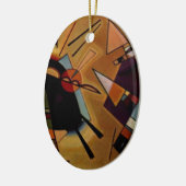 Kandinsky Black Violet Keramisch Ornament (Links)