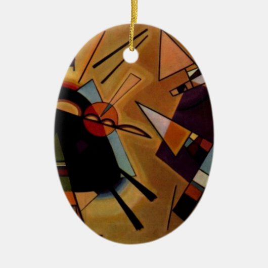Kandinsky Black Violet Keramisch Ornament (Voorkant)