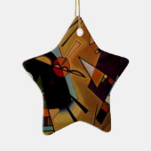 Kandinsky Black Violet Keramisch Ornament (Rechts)