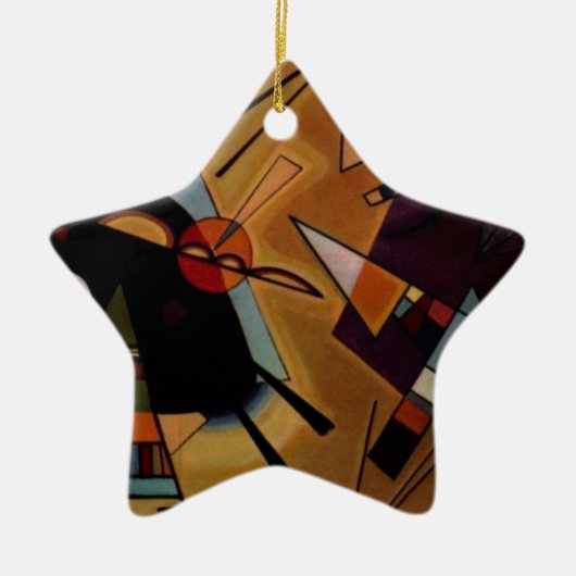 Kandinsky Black Violet Keramisch Ornament (Voorkant)