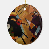 Kandinsky Black Violet Keramisch Ornament (Links)