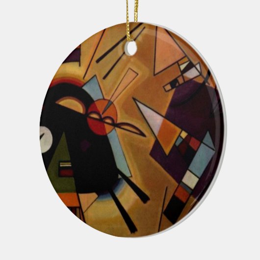 Kandinsky Black Violet Keramisch Ornament (Links)