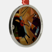 Kandinsky Black Violet Metalen Ornament (Rechts)