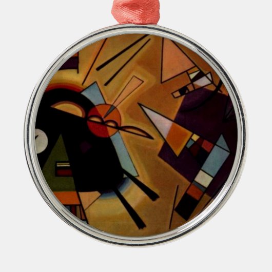 Kandinsky Black Violet Metalen Ornament (Voorkant)