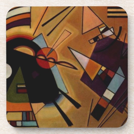 Kandinsky Black Violet Onderzetter (Voorkant)