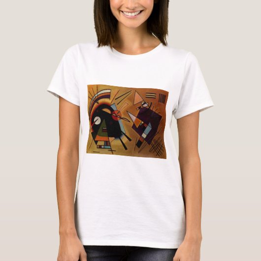 Kandinsky Black Violet T-shirt (Voorkant)