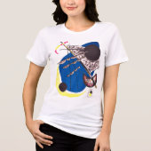 Kandinsky Blau Abstract - Fijne Kunst Tri-Blend Shirt (Voorkant)