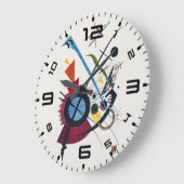 Kandinsky Blau Bauhaus Kunst Wandklok (Hoek)