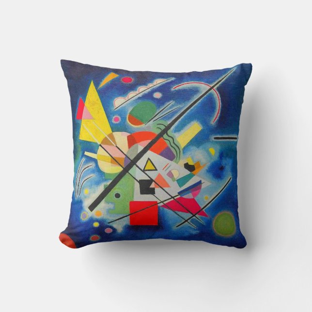 Kandinsky Blau Schilderij Kussen (Voorkant)