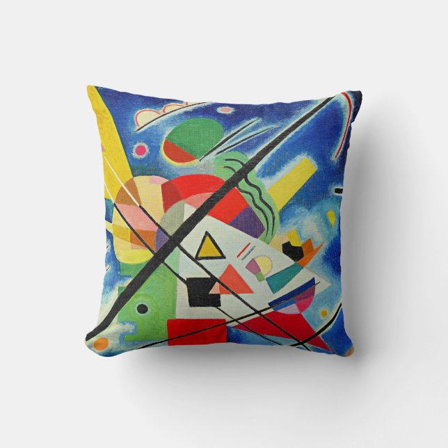 Kandinsky - Blau Schilderij, Kussen (Voorkant)