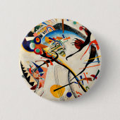 Kandinsky - Blau Segment Ronde Button 5,7 Cm (Voorkant)