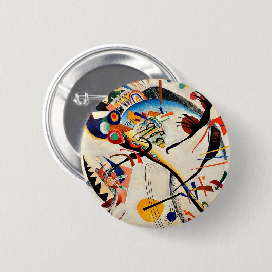 Kandinsky - Blau Segment Ronde Button 5,7 Cm (Voorkant /achterkant)