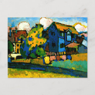 Kandinsky - Blaues Haus Klein Briefkaart