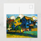 Kandinsky - Blaues Haus Klein Briefkaart (Voorkant / Achterkant)