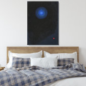 Kandinsky - Blauw, abstracte kunst Canvas Afdruk (Insitu (Slaapkamer))