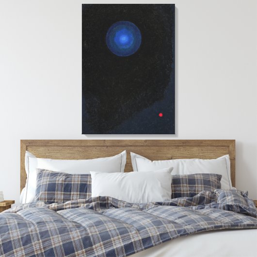Kandinsky - Blauw, abstracte kunst Canvas Afdruk (Insitu (Slaapkamer))