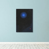 Kandinsky - Blauw, abstracte kunst Canvas Afdruk (Insitu (Houten vloer))
