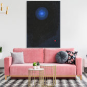 Kandinsky - Blauw, abstracte kunst Canvas Afdruk (Insitu (Woonkamer))