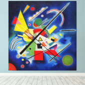 KANDINSKY - BLAUW SCHILDERIJ - 1924 - Bauhaus - Canvas Afdruk (Insitu (Houten vloer))