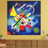 KANDINSKY - BLAUW SCHILDERIJ - 1924 - Bauhaus - Canvas Afdruk (Insitu (Woonkamer))