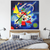 KANDINSKY - BLAUW SCHILDERIJ - 1924 - Bauhaus - Canvas Afdruk (Insitu (Slaapkamer))