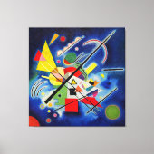 KANDINSKY - BLAUW SCHILDERIJ - 1924 - Bauhaus - Canvas Afdruk (Voorkant)