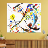 KANDINSKY - BLAUW SEGMENT - 1921 - Bauhaus - Canvas Afdruk (Insitu (Woonkamer))