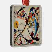 Kandinsky - Blauw Segment Metalen Ornament (Rechts)