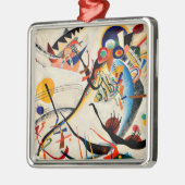 Kandinsky - Blauw Segment Metalen Ornament (Links)