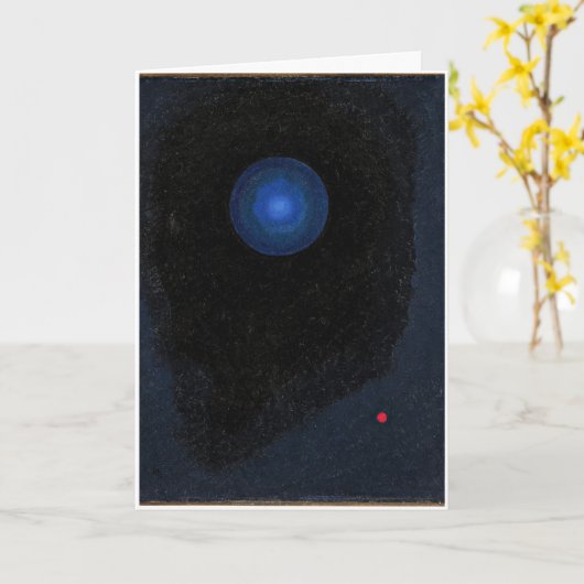 Kandinsky - Blauwe, abstracte Kaart (Gele Bloem)