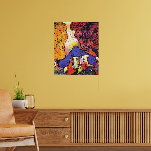 Kandinsky - Blauwe Berg, Poster (Woonkamer 2)