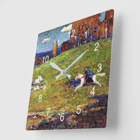 Kandinsky - Blauwe Ruiter, landschapsschilderkunst Vierkante Klok (Hoek)