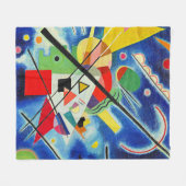 Kandinsky - Blauwe Schilderij, Fleece Deken (Voorkant (Horizontaal))