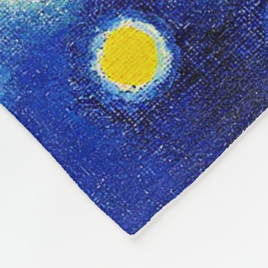 Kandinsky - Blauwe Schilderij, Fleece Deken (Hoek)