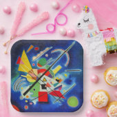Kandinsky - Blauwe Schilderij Papieren Bordje (Feest)