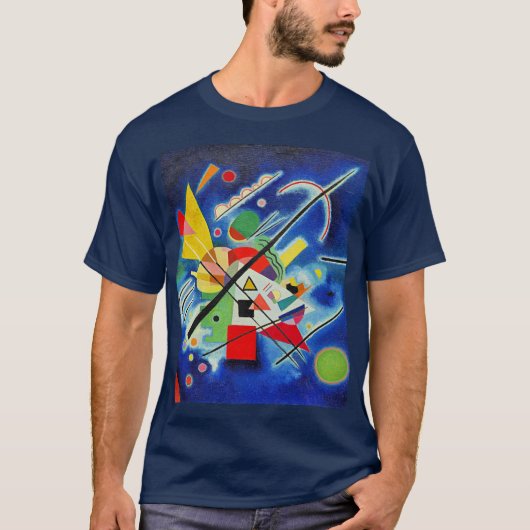 Kandinsky - Blauwe Schilderij T-shirt (Voorkant)