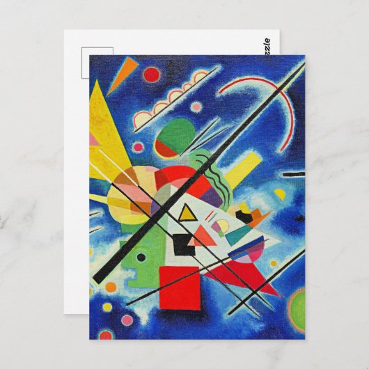 Kandinsky - Blauwe Schildering Briefkaart (Voorkant / Achterkant)
