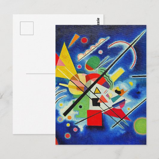 Kandinsky - Blauwe Schildering Briefkaart (Voorkant / Achterkant)