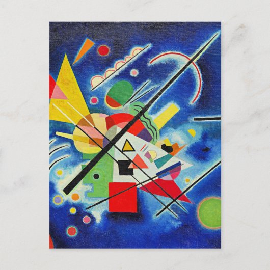 Kandinsky - Blauwe Schildering Briefkaart (Voorkant)