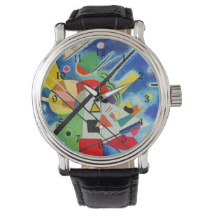 Kandinsky - Blauwe Schildering Horloge