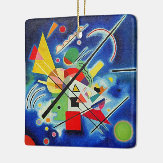 Kandinsky - Blauwe Schildering Keramisch Ornament (Links)