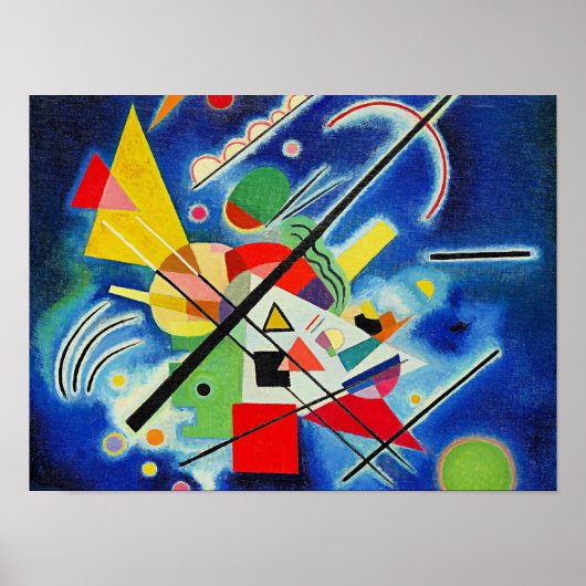 Kandinsky - Blauwe Schildering, Poster (Voorkant)