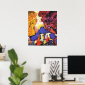 Kandinsky - Blue Mountain, Poster (Thuiskantoor)