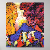 Kandinsky - Blue Mountain, Poster (Voorkant)
