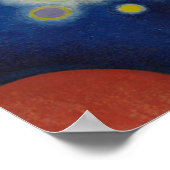 Kandinsky Blue Painting Abstract Artwork Poster (Hoek)