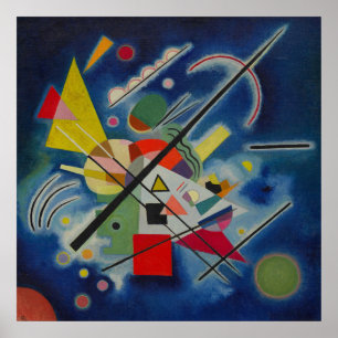 Kandinsky Blue Painting Abstract Artwork Poster