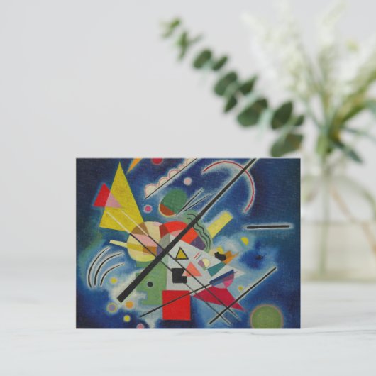 Kandinsky - Blue Painting Briefkaart (Staand voorkant)